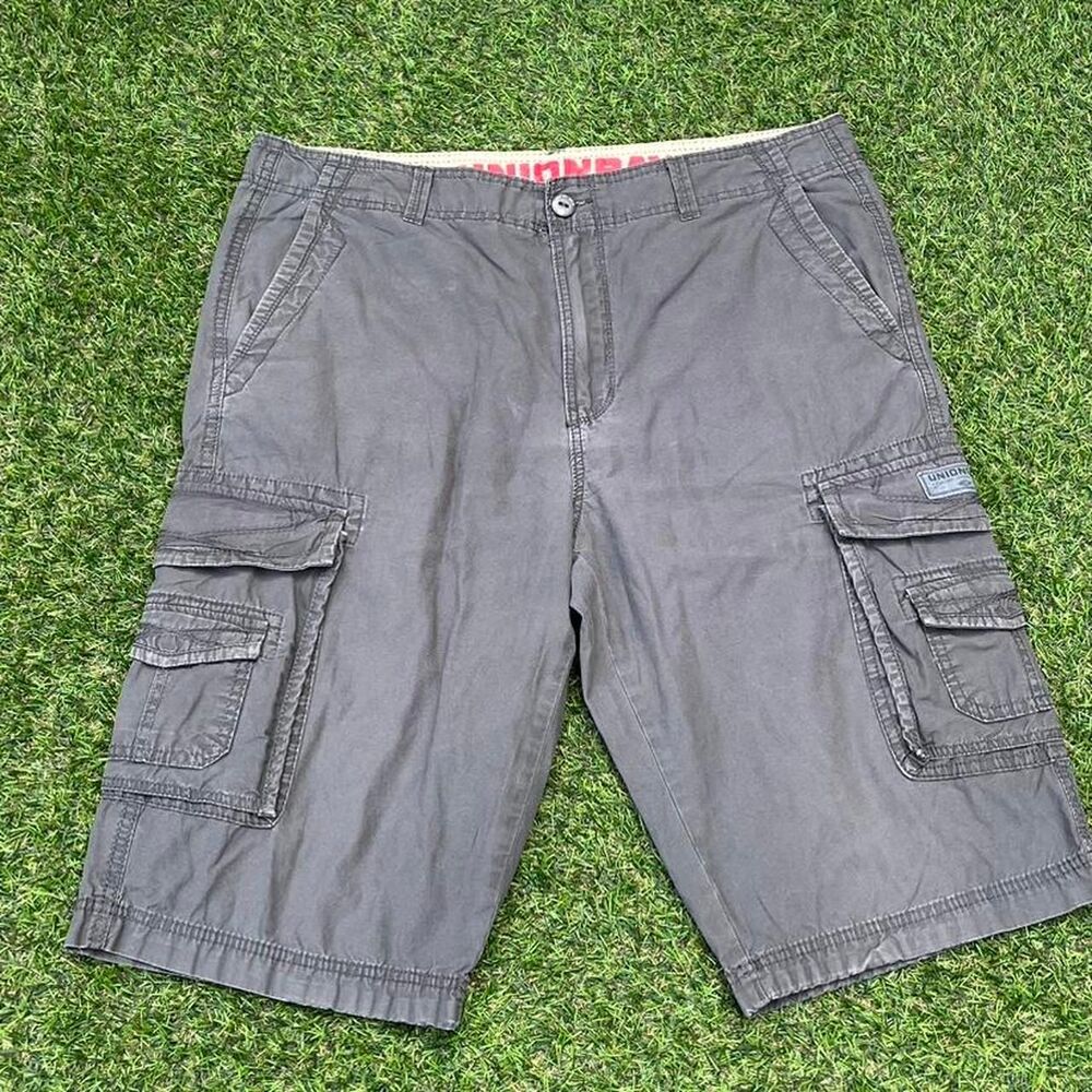 Union-bay Men's Grey and Silver Shorts